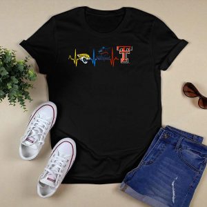 Love Jaguars Miami Marlins Texas Tech T-Shirt