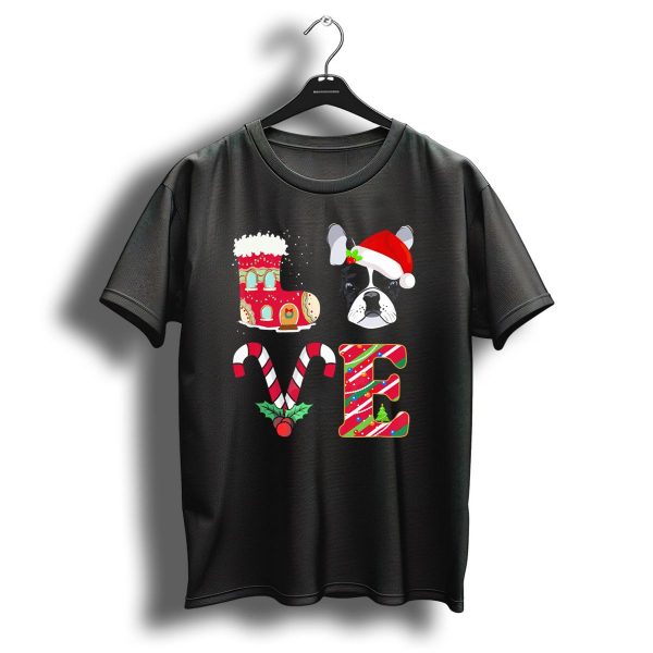 Love My French Bulldog Christmas Holiday T Shirt 1 t shirt 1