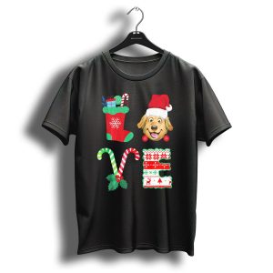 Love My Labrador Retriever Santa Christmas Stocking Labrador Retriever Candy Cane Joy T-Shirt