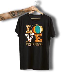 Love Preschool Halloween Pumpkin Candy Fun T-Shirt