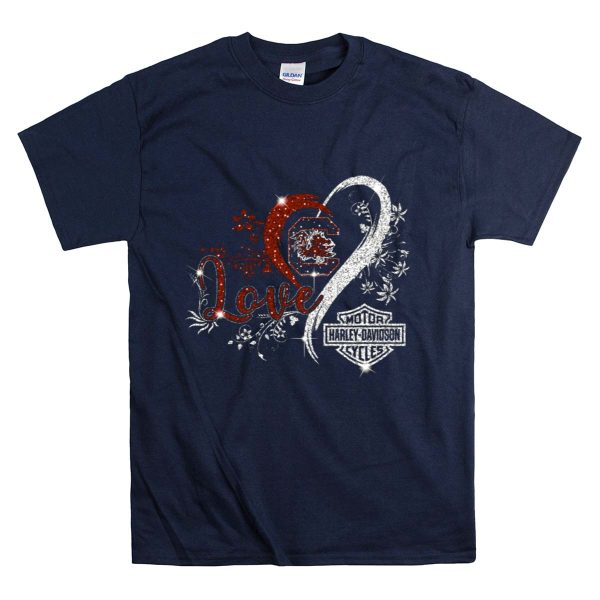 Love University Of South Carolina Gamecocks HD T Shirt 1 Navy