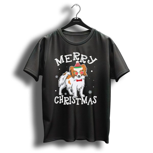 Lovely Papillon Merry Christmas Noel Hat T Shirt 1 t shirt 1
