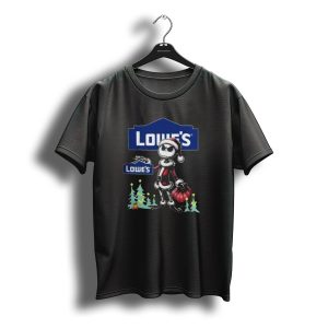 Lowe'S Santa Jack Skellington Merry Christmas T-Shirt