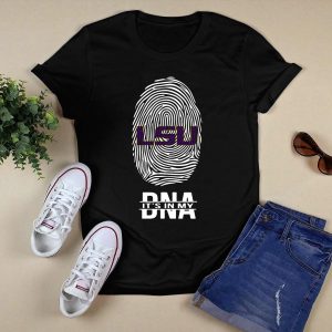 Lsu It's In My Dna Fingerprint Tiger Spirit T-Shirt