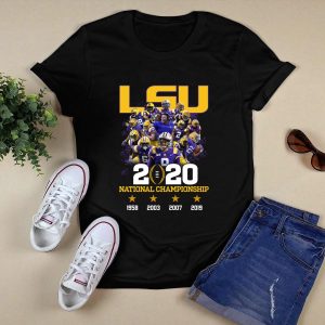 Lsu Tigers 2020 National Champions 1958 2003 2007 2019 Shirt