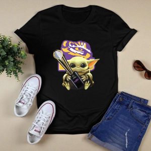 Lsu Tigers Baby Yoda Hand National Championship Cup 2020 Shirt
