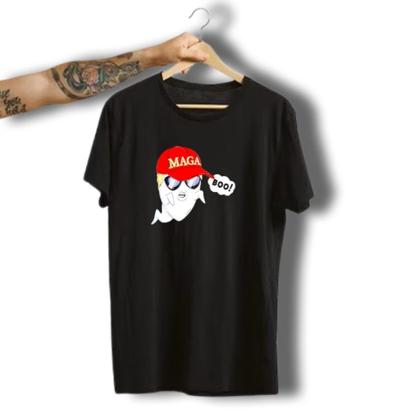 Maga Ghost Trump Boo Cartoon Halloween Costume T Shirt t shirt 1