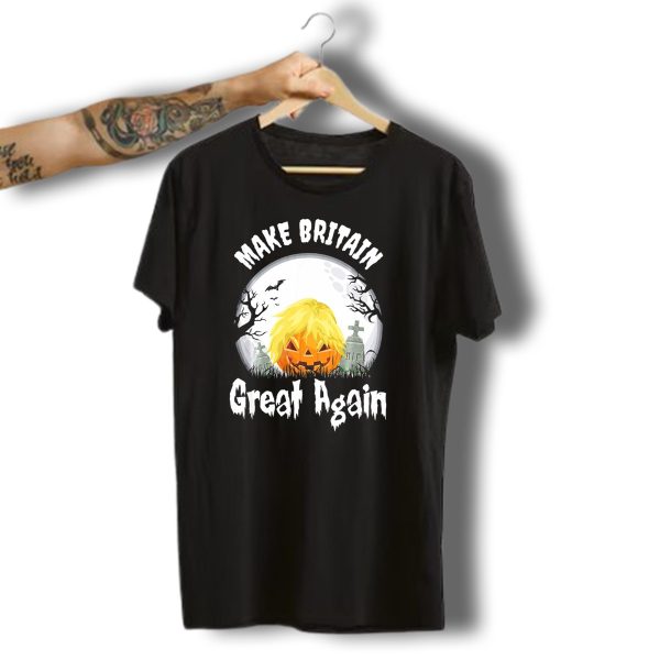 Make Britain Great Again Halloween Brexit Pumpkin T Shirt t shirt 1