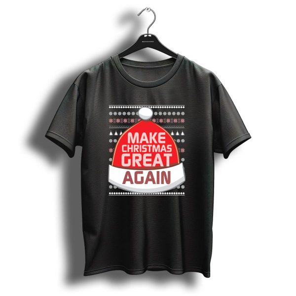 Make Christmas Great Again Santa Hat Snowflake T Shirt 1 t shirt 1