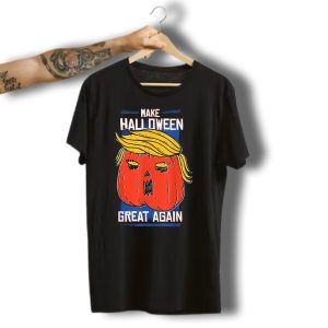Make Halloween Great Again Trumpkin Funny Retro Donald Trump Pumpkin T-Shirt