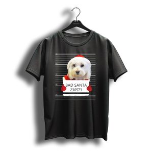 Maltese Bad Santa 230573 Christmas Costume Mugshot T-Shirt