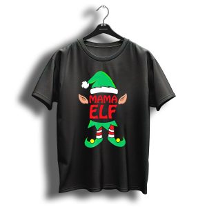 Mama Elf Christmas Family Matching Pajama T-Shirt