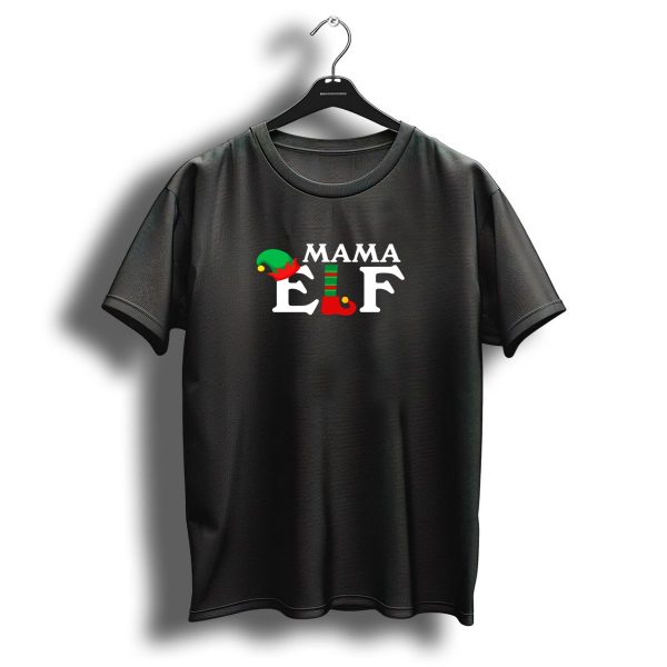 Mama Elf Christmas Hat And Shoe T Shirt 1 t shirt 1