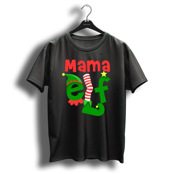 Mama Elf Christmas Holiday Festive Cheer T Shirt 1 t shirt 1