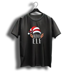 Mama Elf Squad Christmas Matching Family Holiday T-Shirt