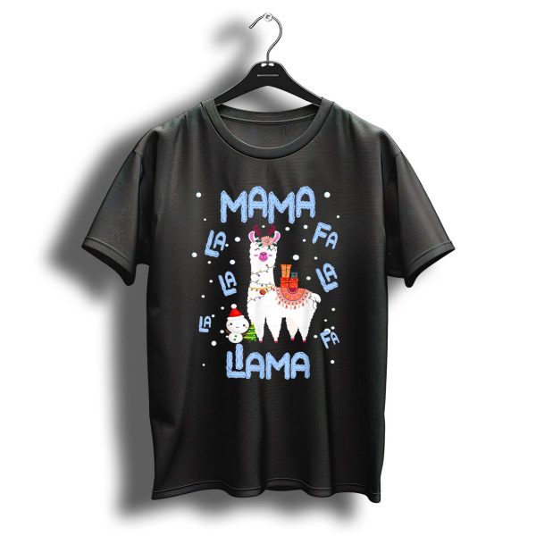 Mama Llama Fa La La Christmas Llama Family T Shirt 1 t shirt 1