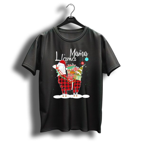 Mama Llama Funny Christmas Alpaca T Shirt 1 t shirt 1