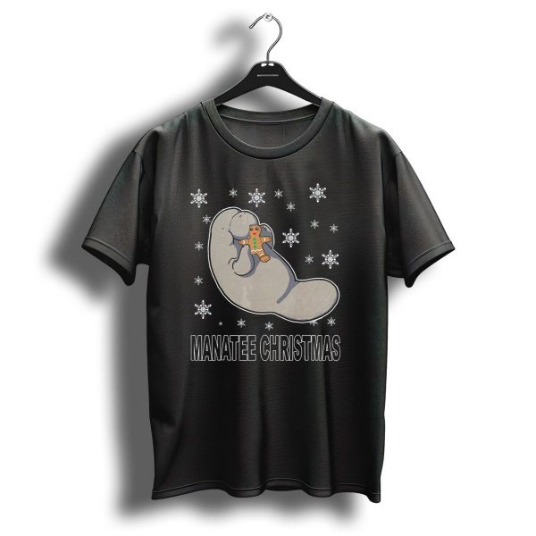 Manatee Christmas Sea Cow With Gingerbread And Snowflakes Xmas Party Ugl T Shirt 1 t shirt 1