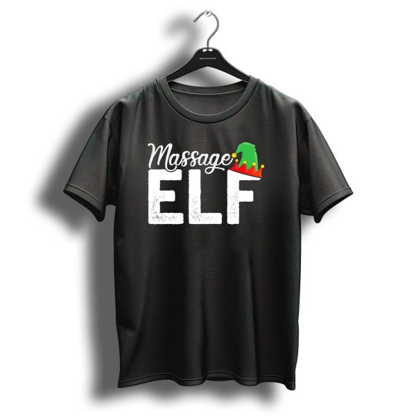 Massage Elf Christmas Hat T Shirt 1 t shirt 1