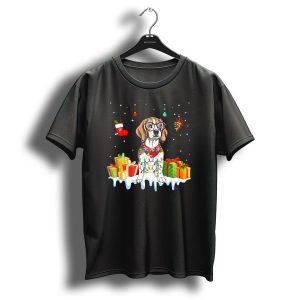 Matching Christmas Beagle Dog With Presents And Festive Ornaments T-Shirt