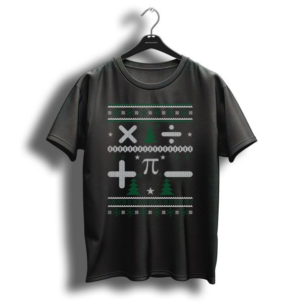 Math Maths Christmas Sweater Symbols Pi Trees T Shirt 1 t shirt 1