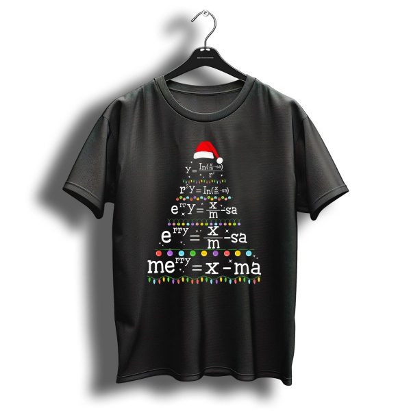 Math Teacher Christmas Merry Equation Tree T Shirt 1 t shirt 1