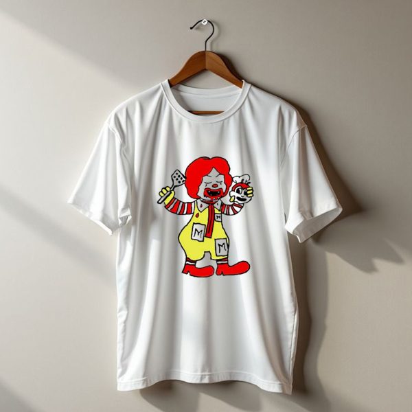 Mcdonalds X Jollibee Horror Crossover Halloween Mashup Character T Shirt t shirt 1