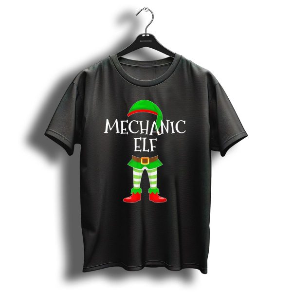 Mechanic Elf Christmas Costume T Shirt 1 t shirt 1