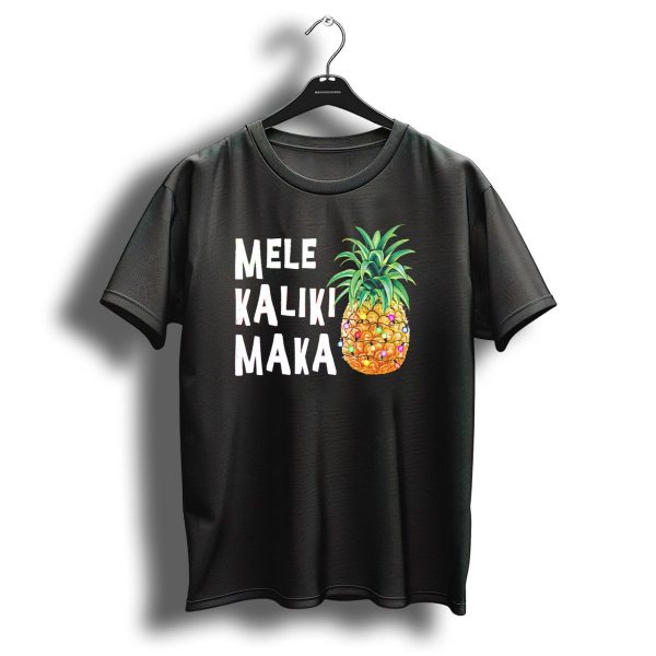 Mele Kalikimaka Pineapple Christmas Lights T Shirt 1 t shirt 1