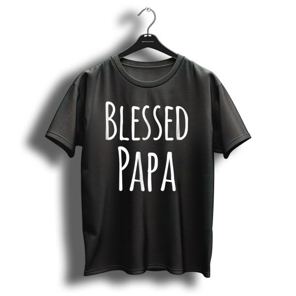Mens Blessed Papa Christmas Family T Shirt 1 t shirt 1