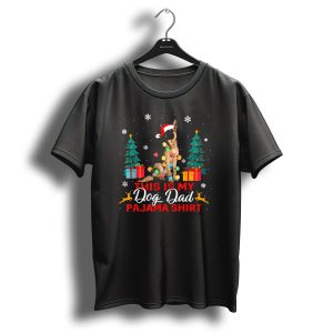 Mens Dog Dad Pajama Shirt Christmas German Shepherd T-Shirt