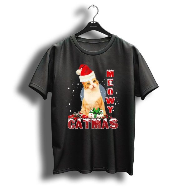 Meowy Catmas Cute Cat Kitten Merry Christmas Funny T Shirt 1 t shirt 1
