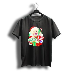 Merry Berries Christmas Santa Hat Candy Cane Gifts T-Shirt