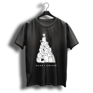 Merry Catmas Christmas Tree Of Cats For Cat Lover T-Shirt