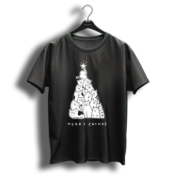 Merry Catmas Christmas Tree Of Cats For Cat Lover T Shirt 1 t shirt 1