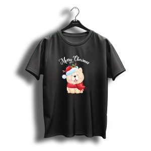 Merry Chowmas Christmas Chow Chow Santa T-Shirt