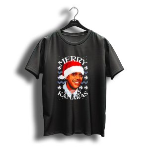 Merry Chris Kamaras Christmas Jumper Santa Hat Soccer Balls T-Shirt