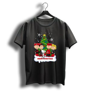 Merry Christmas 1Kids T Shirt Ffc KoìˆLn Peanuts Characters Snowflakes T Shirt