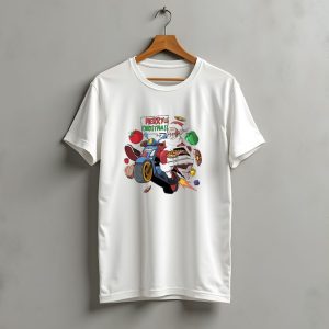 Merry Christmas 2024 Di Fara Dom Claus Pizza Santa Motorcycle Adventure T-Shirt