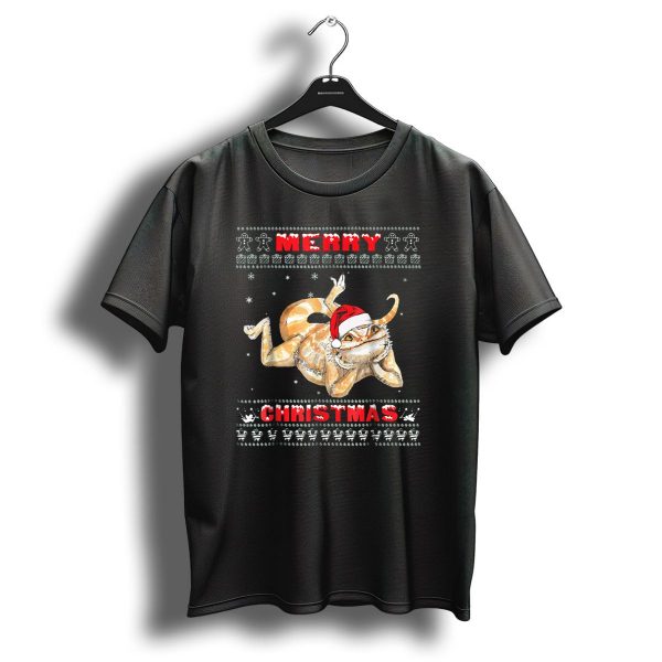Merry Christmas Bearded Dragon Ugly T Shirt 1 t shirt 1