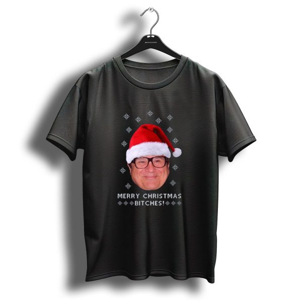 Merry Christmas Bitches Danny Devito Santa Hat T Shirt 1 t shirt 1