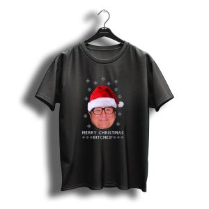 Merry Christmas Bitches Danny Devito Santa Hat T-Shirt