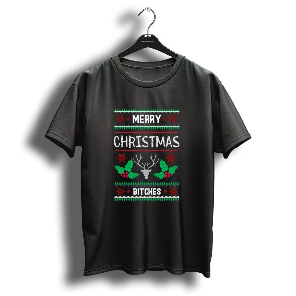 Merry Christmas Bitches Hunting Present For Hunting Lovers T Shirt 1 t shirt 1