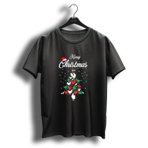 Merry Christmas Chicken Tree Festive Design For Chicken Lover T-Shirt