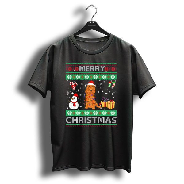 Merry Christmas Cocker Spaniel Gifts Snowman Santa Hat T Shirt 1 t shirt 1