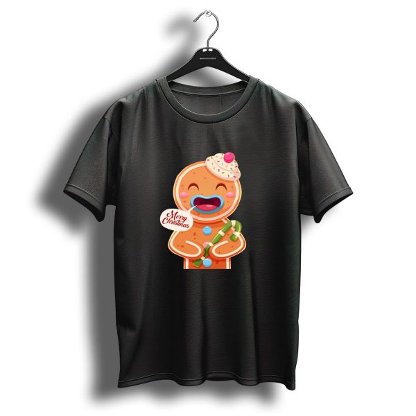 Merry Christmas Cute Cookie With Candy Cane T Shirt 1 t shirt 1