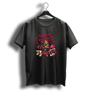 Merry Christmas Disney Characters Christmas Tree Funny Holiday T-Shirt