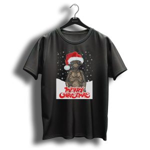 Merry Christmas Et The Extra Terrestrial Santa Hat Snowflakes T Shirt