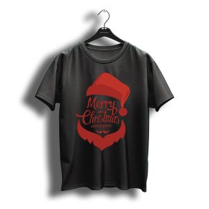 Merry Christmas Everyone Red Santa Hat Beard T-Shirt