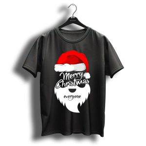 Merry Christmas Everyone Santa Hat Beard T Shirt
